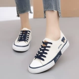 Весенняя универсальная белая обувь, тканевые кроссовки на плоской подошве для отдыха, спортивная обувь, тренд сезона