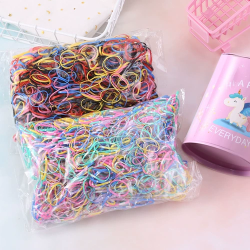 Детская резинка для волос, эластичный безвредный детский одноразовый аксессуар для волос, не повреждает волосы