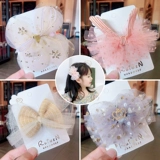 Заколка для волос с бантиком, детский аксессуар для волос для принцессы, милые детские шпильки для волос