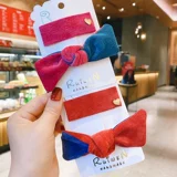 Детский аксессуар для волос с бантиком, заколка для волос, безвредные милые шпильки для волос, не повреждает волосы