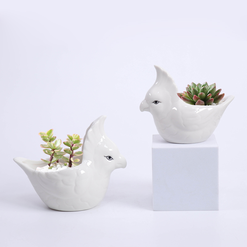 复古风潮下的新宠：超大白瓷长方形室外多肉盆