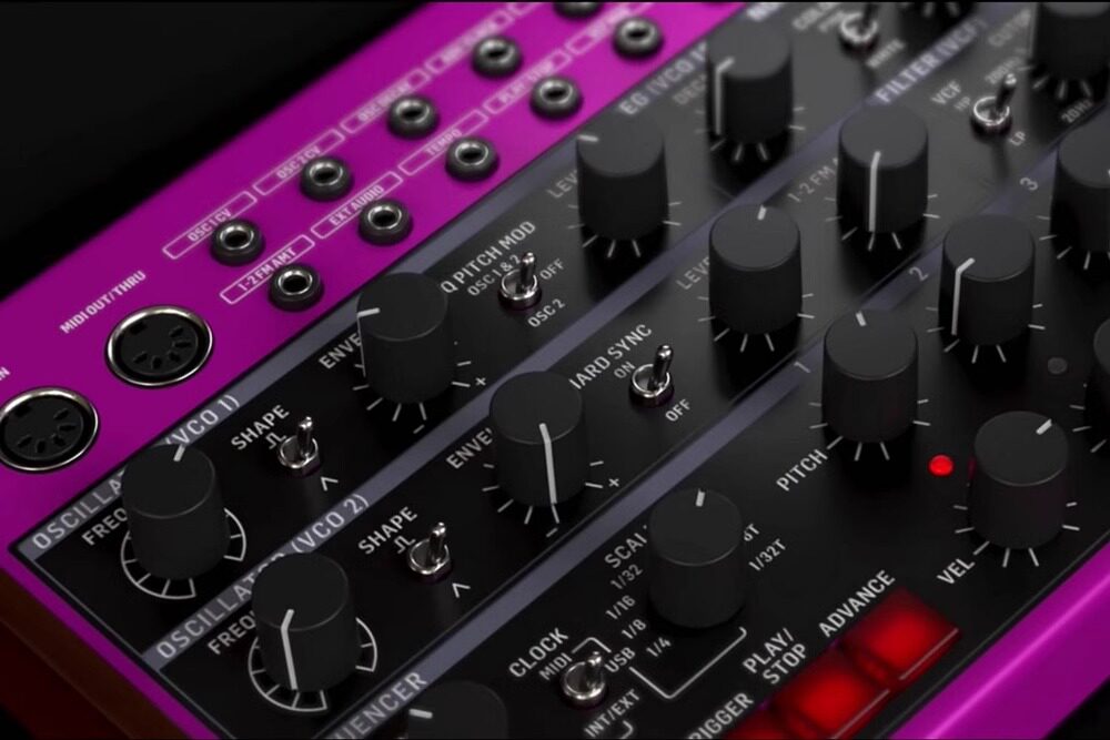 Аналоговый синтезатор behringer/百灵达 edge 半模块化专业打击乐桌面编曲模拟合成器