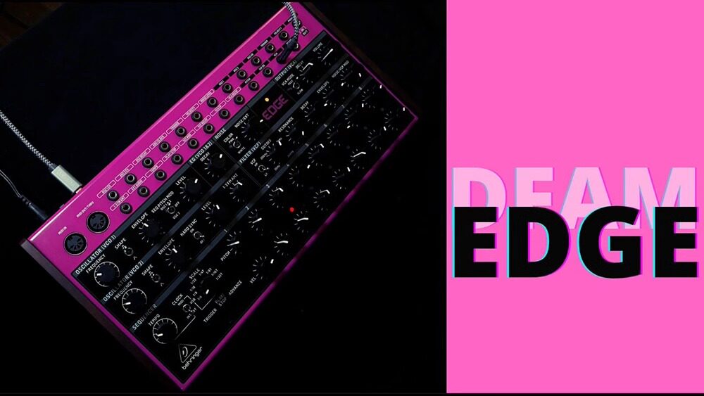 Аналоговый синтезатор behringer/百灵达 edge 半模块化专业打击乐桌面编曲模拟合成器