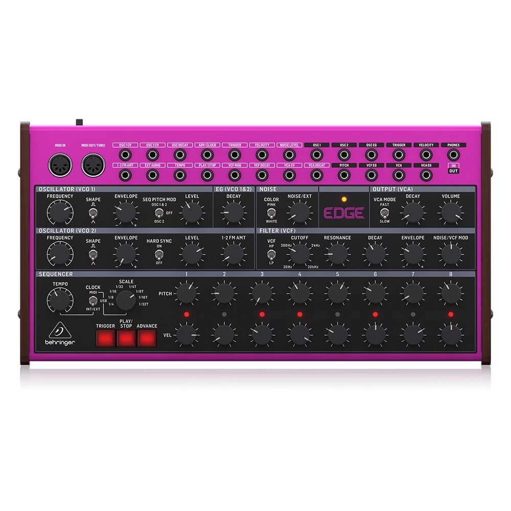 Аналоговый синтезатор behringer/百灵达 edge 半模块化专业打击乐桌面编曲模拟合成器