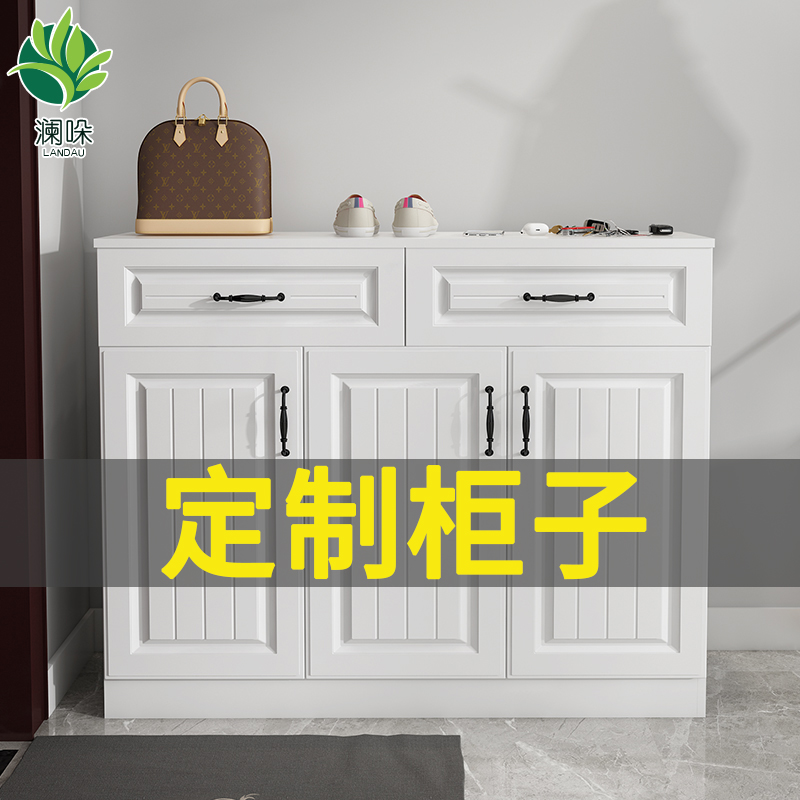 Custom shoe cabinet into the door home foyer cabinet into the home locker storage locker storage locker door solid wood shoe cabinet customization