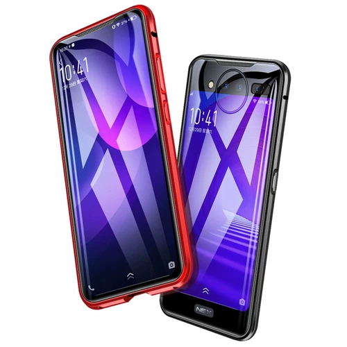 Vivo, двусторонний чехол для телефона, защитный чехол, металлический магнитный стеклянный экран, 1821A, 3S, 2шт, защита при падении, 5G, 1924A
