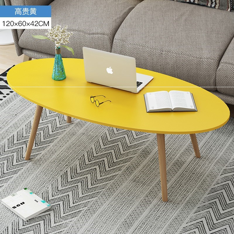 Nordic coffee table simple modern small apartment folding oval dining table solid wood Japanese table several multifunctional low table