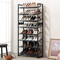 Simple shoe rack multi-layer wrought iron home door rack bedroom dormitory shoes storage artifact floor shelf