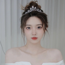 New Bride Marries Crown Heads Veil of Advanced Adult Super Wondersen Wedding Dress Crown Female -year-old