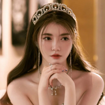 2022 New Bridal Head Accessories Superior Atmosphere Crown Advanced Wedding Dresses Retro Pearl Water Drill Hair Stirrup