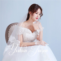 Special Bride wedding yarn accessories gloves tulle lace short long full finger gloves White performance gloves