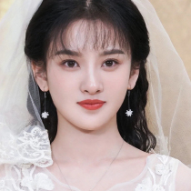 Advanced feeling light and luxurious New wave Korea Temperament Bride Wedding Wedding Dress Earrings Earrings Female