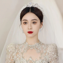 Brides main wedding dress The crown is adorned with the new atmosphere Advanced feel luxurious minimalist female -year-old adult birthday crown