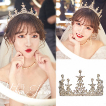 Bride Crown Wedding Headwear 2018 New Korean-style Princess Sweet Hair Accessories Wedding accessories Queens Head Crown Super Fairy