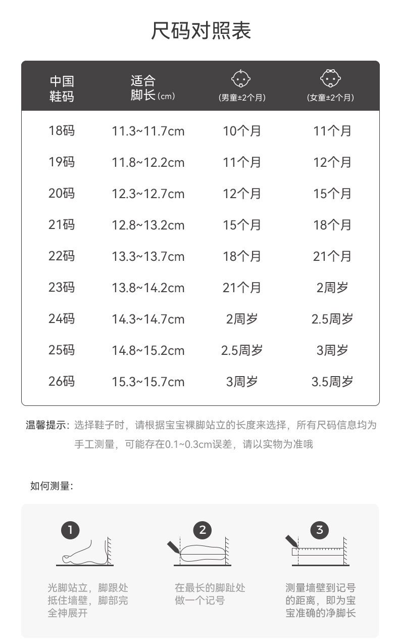 泰兰尼斯童鞋学步鞋秋季新款面包鞋男女宝宝儿童机能鞋防滑休闲鞋 — 10