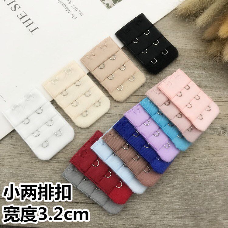 Narrow 2 buckle small two rows of buttoned back buckle buckle bra Lengthened Buckle Underwear three-row Two-row extension Buttoned Bra 3