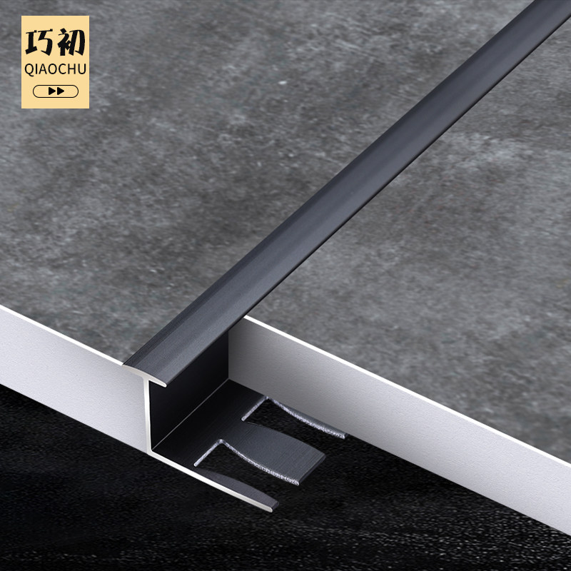 Aluminum alloy font floor seam threshold bar floor tile tap bar metal decoration bar T-type bar