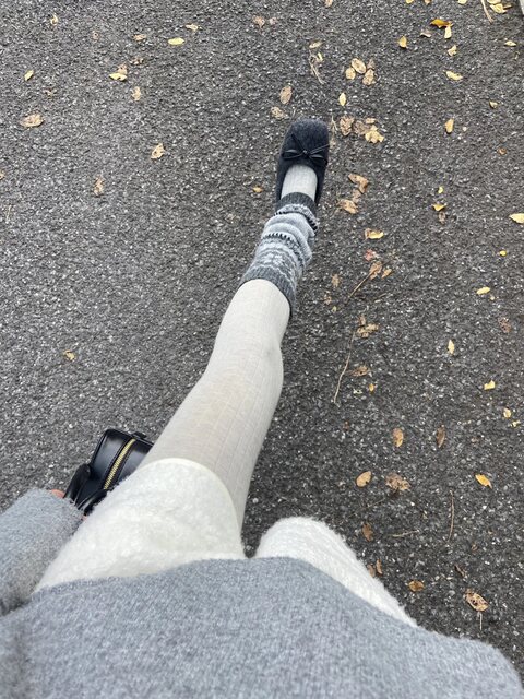 Fair Isle Retro Wool Leg Warmers Autumn and Winter Nordic Style Snowflake Slouch Socks Thick Knit Leg Warmers Warm Calf Socks