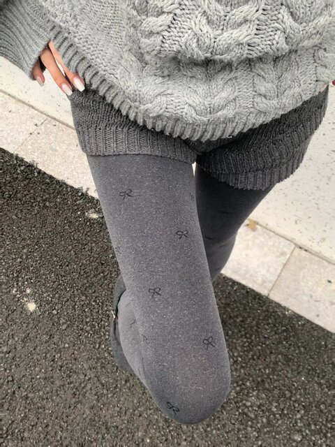 Gray Thin Pantyhose for Women, Pressure Slimming Thick Gray Leggings for Autumn and Winter, Non-Slip Thickened Tights