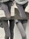 Gray Thin Pantyhose for Women, Pressure Slimming Thick Gray Leggings for Autumn and Winter, Non-Slip Thickened Tights