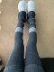 Color-Blocking Knitted Leg Warmers for Women, Autumn and Winter Leg Warmers, Stacked Socks Paired with Shark Pants, Spring and Autumn Leg Protectors, Jk Calf Socks for Women