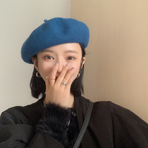 Berehat Women Winter Net Red Inn Retro Wool Painter Hat Day Series Fashion Spring Autumn 100 Hitch Edition Hat Tide