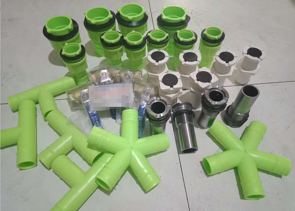 Engraving machine vacuum pump adsorption PVC flange joint tee five-pass sub-gas bag ball valve accessories steel wire pipe engraving