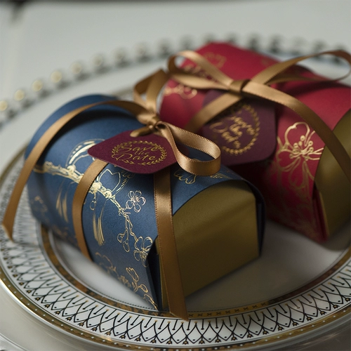 Сахарная коробка свадебная коробка конфеты INS 2021 Новая свадебная бумажная коробка сетка красная креативная сумка для сахарной сумки мори подарок сахарная коробка