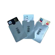 NFC chống trộm chủ thẻ chống từ tay áo lá thiếc bọc bảo vệ che chắn RFID quét thẻ IC ngân hàng chống đọc - Hộp đựng thẻ