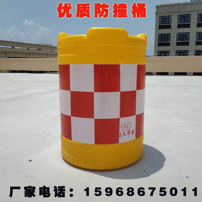 New material blow injection cylindrical bull barrels hole water horse road shunt isolation pier collision avoidance, glass of water