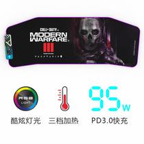 SF Alienware 95W cable fast charge RGB luminous mouse pad heating the heating of the Hand Heating Table Pad