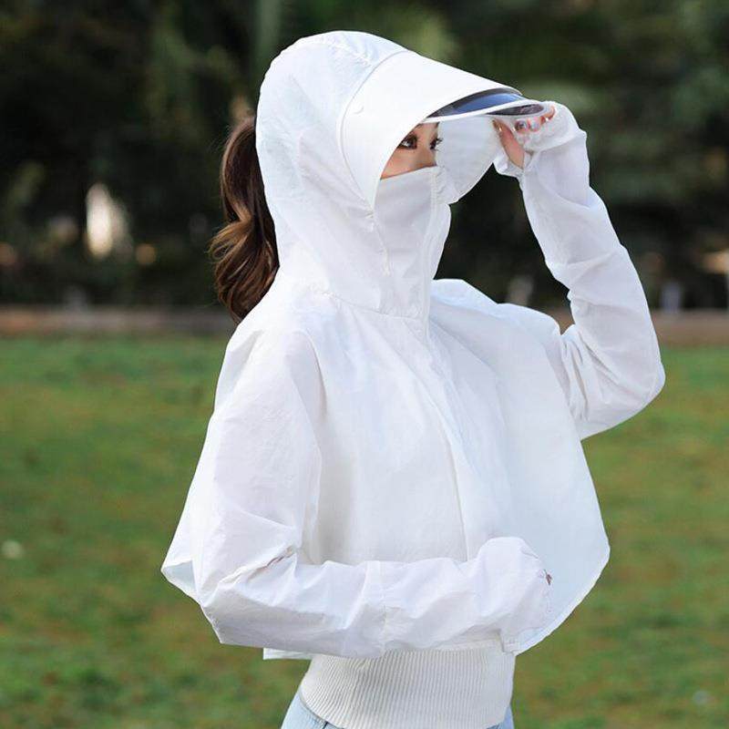 Women's soil jacket sun protection clothes women with hat sunshade goggles riding electric motorcycle anti-ultraviolet sprinkler