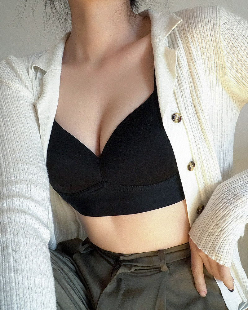 GBDSP046 minimalist Extravagant Real S REALLY SLIM Lady No Marks Underwear No Steel Ring wide shoulder strap lingerie underwear