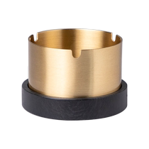 Thirty-year-old brocade ashtray creative personality trend home living room with cover to prevent fly ash office car light luxury high-end