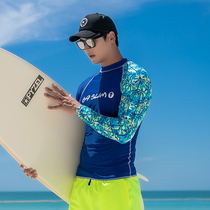 69SLAM Male Sunscreen South Korea Direct Surf Surfing Diving Seaside Fashion Long Sleeve Swimsuit OMT041BSL