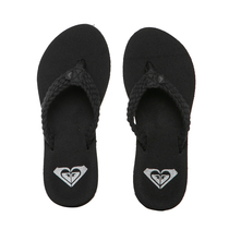 ROXY female beach shoes Korea direct selling vacation seaside leisure fashion clip with a character drag AS1434BRX
