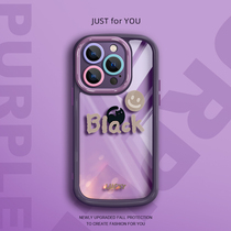 Suitable for iphone15Plus new simple ins style mobile phone case Apple 14 transparent cream case 12Pro Internet celebrity style anti-fall protective cover 13 niche trend style 11pro