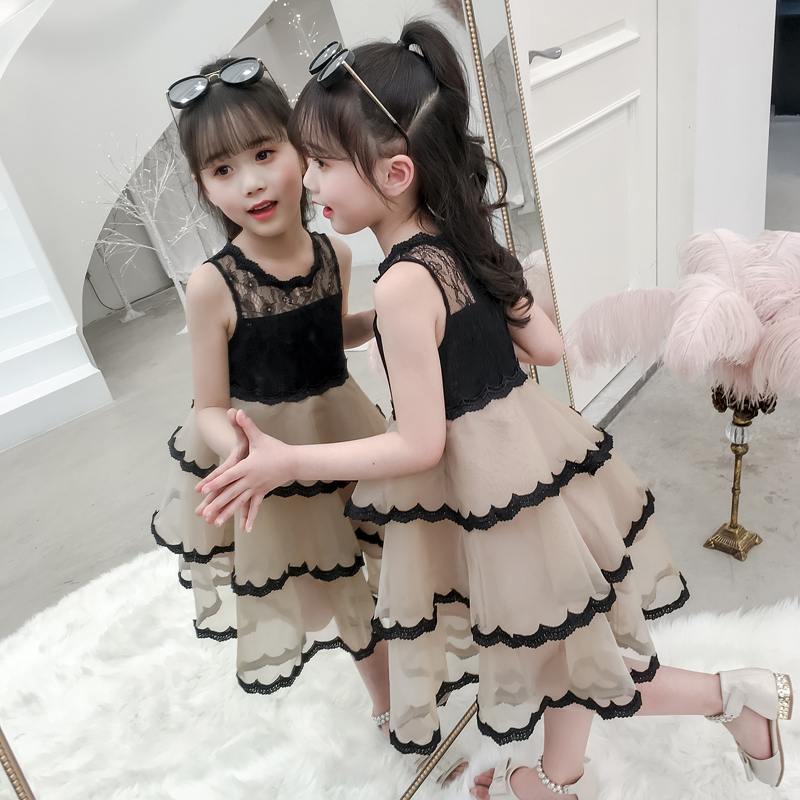 Girls Summer Dress 2022 New Style Summer Summer Skirt Fluffy Cake Skirt Girl Princess Dress