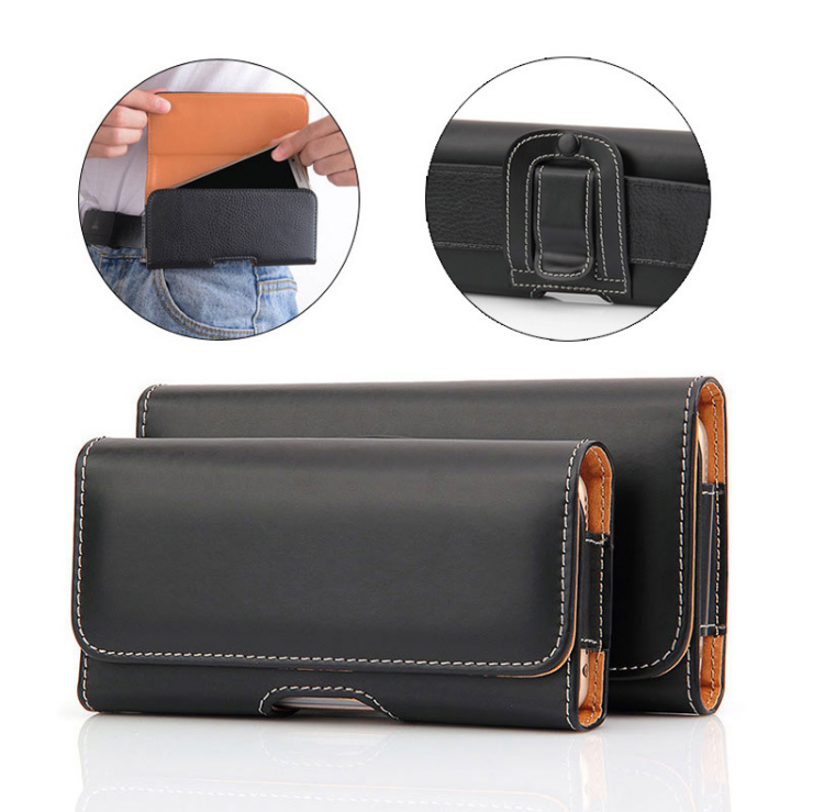 Xiaomi Redmi 10X Belt Huawei Glory 8XMAX Mobile Phone Case OPPO A11 Leather Case Wearing Belt Hanging Pocket Bag Men