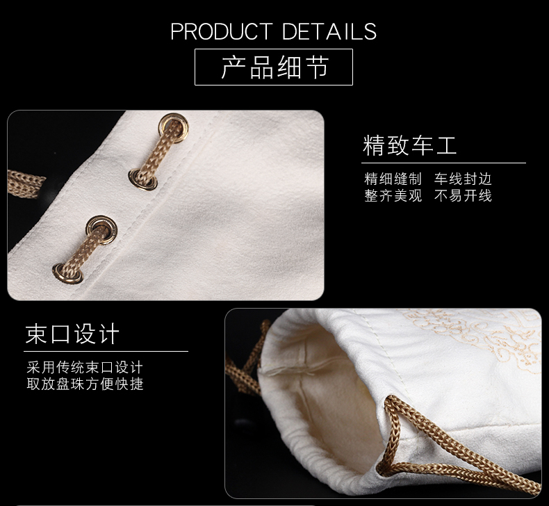 Collectables - autograph thicken cotton gloves white cotton gloves for men and women chamois leather bag hanging porcelain dish bead bead patina polishing play