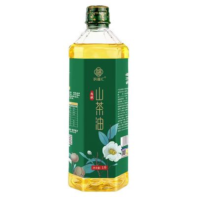 纳福汇有机山茶油1L官方正品纯正茶籽油物理冷榨一级食用油植物油