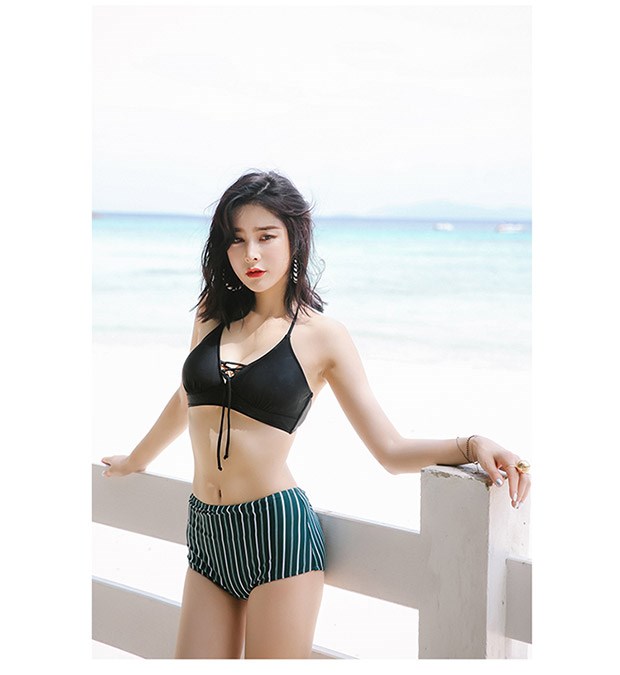 Cặp đôi Đồ bơi Nữ Slim Spa Set Beach Sexy Bikini Bốn mảnh Holiday Beach Quần nam - Vài đồ bơi 	đồ đôi đi biển cặp	