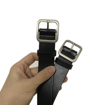 2021 new Korean black casual belt mens and womens fashion square buckle needle buckle belt mens Japanese buckle bf tide pants belt