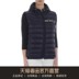 Moncler logo màu xanh hoa văn lá thư đơn giản bông xuống áo giáp đội mũ trùm đầu thời trang thời trang của phụ nữ 