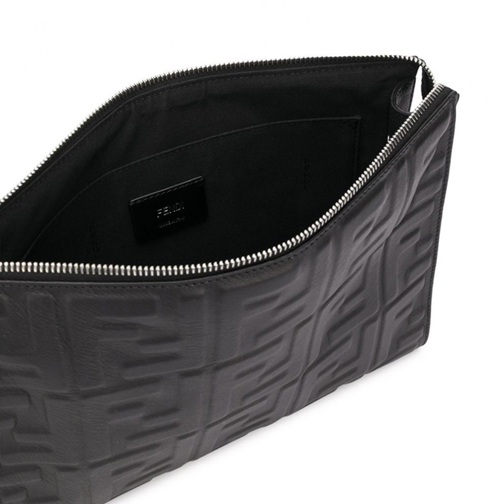 Fendi Fendi Fendi nam Da Đen Bagel Tote 7VA491-A72V-F0GXN