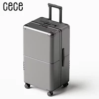 Дымчато-серый [утолщенная пластина ПК + двухслойная взрывозащищенная молния YKK + японское бесшумное колесо hinomoto]