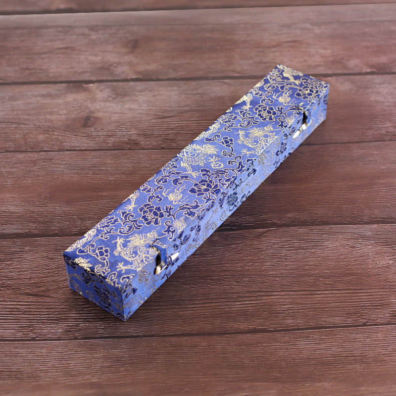 Brocade box One foot male fan folding fan box Gift box packaging packaging 10 inch fan box