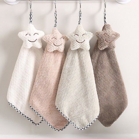 Wipe hand towels Hanging cute Absorbent South Korea Liniment Smear Cloth Makeup Room Kitchen Towel Child Meddling Pakatun