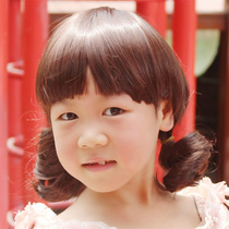  Princess hairstyle Childrens wig Infant cute modeling braided hair simulation headgear Girl hair set full head