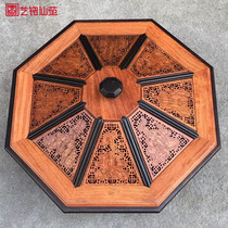 Myanmar Flowers Pear Insert Purple Light Sandalwood Hollowed-out Five G Fruit Tray Solid Wood Nut Case Living Room Red Wood Retro Zero Food Fruit Box